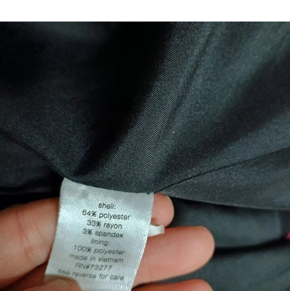 Elizabeth and James Black 1 Button Blazer Stretch Business Work Office Small - Picture 7 of 7